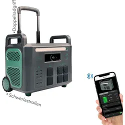 EPEVER® ATZ3600EU Powerstation 3600W, 2048Wh, Solargenerator für Camping, Wohnmobile, Garten Party, Reise, Hausgebrauch, Notfall, 0% MwSt
