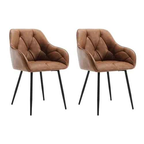 Küchen- und Esszimmerstühle Braun von WOLTU