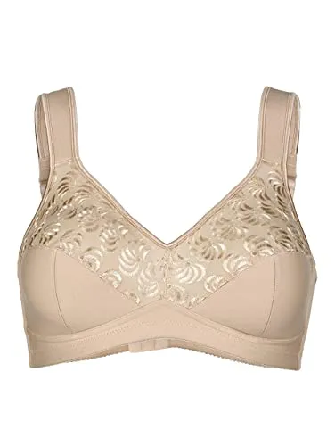 Speidel Soft-BH Damen mit Batiststickerei am Obercup Entlastungsträger, Verstellbar hinten Nude 90B