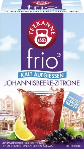 Teekanne frio Johannisbeere-Zitrone 18x2,5g von Teekanne