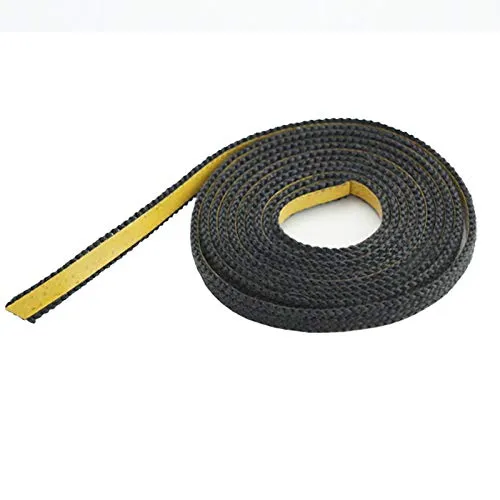 Dichtband selbstklebend schwarz 20mm x 2mm ideal für Scheibendichtungen von Kaminöfen