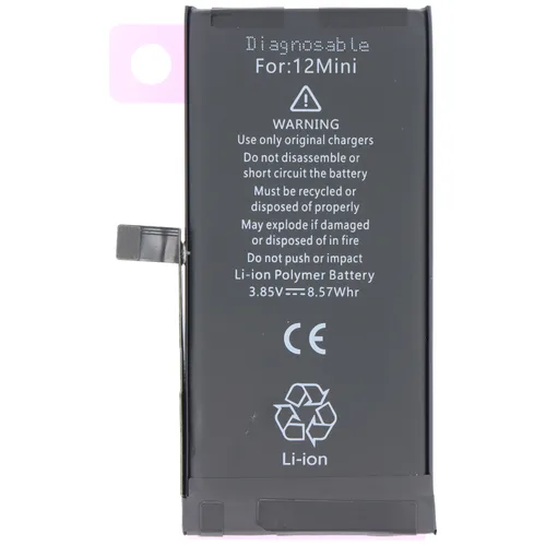 Akku für Apple iPhone 12 mini – Li-Polymer, 2227mAh, sicher und langlebig - Hochwertiger Akku für Apple iPhone 12 mini. Mit 2227mAh und 3,85V bietet er zuverlässige Energie. Der Akku ist diagnostizierbar und schützt vor Kurzschluss und Überladung – ideal für den täglichen Einsatz!