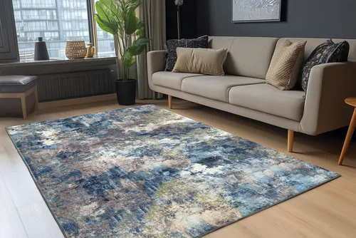 Obsession Teppich Posh 301 – Moderner Vintagedesign Teppich - Rechteckiger Teppich für das Wohnzimmer, 200 cm x 290 cm, 12 mm hoch, strapazierfähig und fußbodenheizungsgeeignet für ein gemütliches Ambiente.