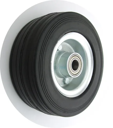 Transportrollen Vollgummirad Räd Ø 200 mm Stützrad, breit 300kg/set * 60NNL