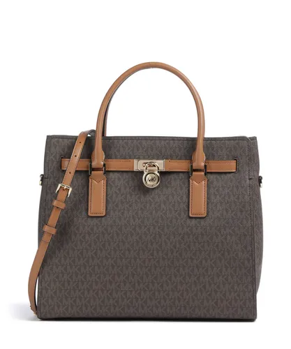 Michael Kors Hamilton Moderne Large Handtasche - Damen | Braun 30F5GNXS3B-252 - Elegante Handtasche aus hochwertigem Lederimitat, ideal für den täglichen Gebrauch. Stilvolles Design mit viel Platz für Essentials.