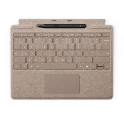 Microsoft Surface Pro Keyboard mit Surface Slim Pen - QWERTZ-Tastatur für Surface Pro 9/11, beleuchtet, kompakt und ideal für kreatives Arbeiten
