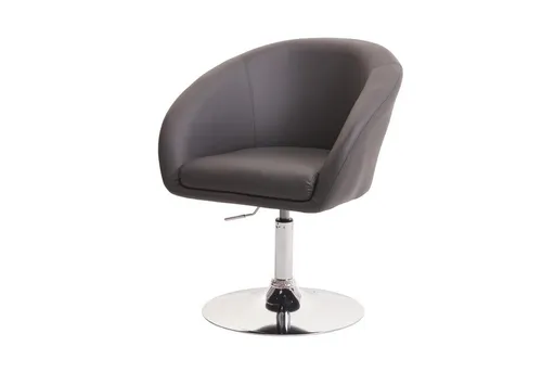 PROREGAL® Esszimmerstuhl Esszimmerstuhl 90x59x60cm drehbar höhenverstellbar Kunstleder Grau