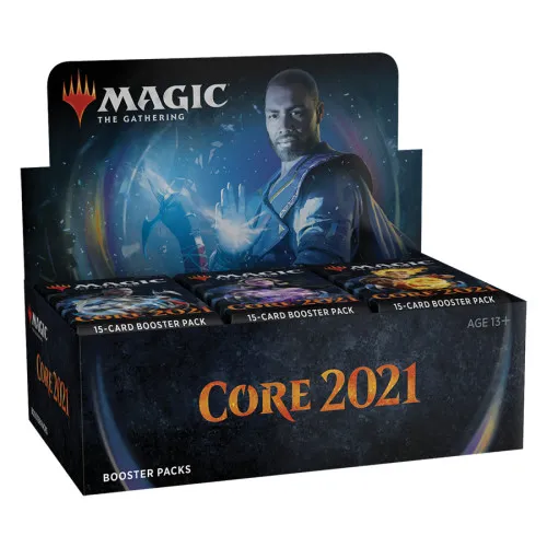Magic the Gathering Core Set 2021 - Display - EN - Sammelkartenspiel mit 36 Boosterpacks, jede Packung enthält 15 Karten, darunter seltene und mächtige Karten. Ideal für Drafts und den Aufbau deiner Sammlung!