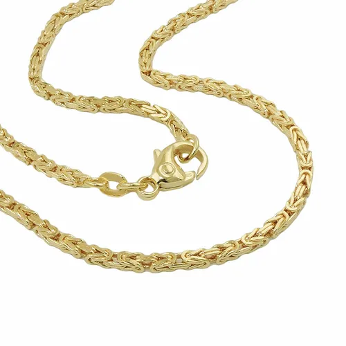 Königskette Armband 585 Gold 18,5 cm - Elegantes 14 Karat Armband in Königsketten-Design aus hochwertigem Gelbgold. Ideal für stilvolle Akzente und den täglichen Gebrauch. Länge: 18,5 cm.