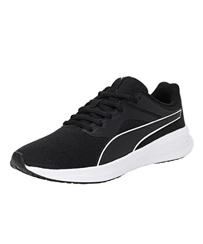 PUMA Transport Jr Sneaker, Black White, 38.5 EU - Sneaker für Jungen mit optimaler Zungenkonstruktion und EVA-Zwischensohle für zusätzlichen Komfort und Stabilität beim Spielen.