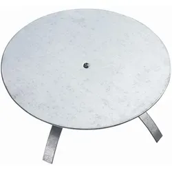 TURK Kaminlochdeckel bis 180 mm 73259 - Aschesauger, verzinkter Kaminlochdeckel mit zusätzlicher Zwischenisolierung für optimale Wärmedämmung und Schutz.