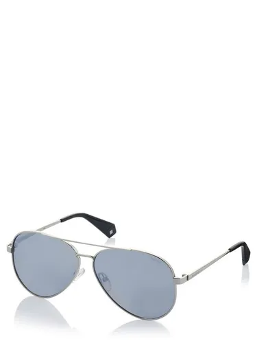 Polaroid PLD6069/S/X-YB7-61 Sonnenbrille - Pilot Sonnenbrille aus 100% Acetat mit UV-Schutz, grau-silberner Spiegelglasfarbe, ideal für sonnige Tage und trendy Looks.