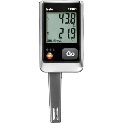 Testo 2-Kanal Feuchtigkeit, Temperatur Datenlogger, -20°C ? +55°C / 100% RH, Sensor kapazitiv, NTC