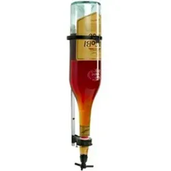 FUCHS Flaschenausgießer PRIMA - Portionierer mit Wandhalterung für 3 Liter Flaschen - Ausgießer für Spirituosen, 2,0 cl Portionierer mit stabiler Wandhalterung – ideal für präzises Ausschenken in der Gastronomie oder Zuhause. Perfekte Dosierung und elegantes Design für jede Bar.