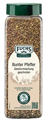 Fuchs Prof Bunter Pfeffer Gewürzmischung 0,550 kg - Vielseitige Gewürzmischung für den perfekten Geschmack in Ihren Gerichten. Ideal für die professionelle Küche und den täglichen Einsatz.
