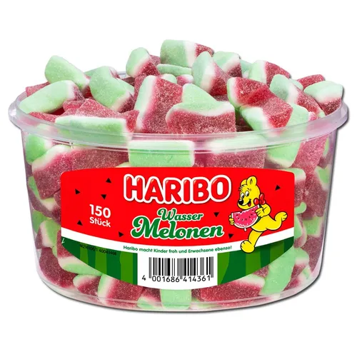  Haribo Wassermelonen, Fruchtgummi, Schaumzucker 150 Stück 7,57€/1kg