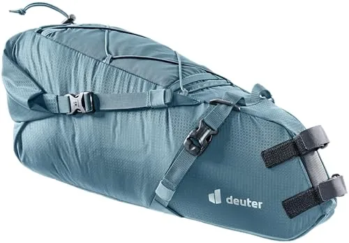 deuter Mondego SB 16 Satteltasche - Fahrradtasche mit Rolltop-Verschluss, elastischem Kompressionszug und reflektierenden Elementen für mehr Sicherheit bei Fahrten im Dunkeln.
