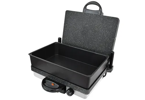Neudorf Granit-Multigrill 2000W - Vielseitiger Elektro Kontaktgrill & Toaster mit 2000W Leistung, ideal für perfekte Grill- und Toast Ergebnisse. Temperaturregelung für optimale Zubereitung.