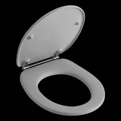Villeroy & Boch O.Novo WC-Sitz 88246101 - Eleganter Komfort - WC-Sitz in klassischem Weiss mit verchromter Scharnierwelle, ideal für modernes Badezimmerdesign und langlebige Nutzung.