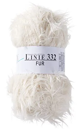 ONline Wolle Fur Linie 332 Strickwolle 50g 70m Nadelstärke 6-7 Ganzjährig Handwäsche 40°C Pullover Gr. 40 = 650g 55% Polyester 45% Polyamid Farbe 01