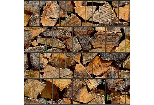 Produktbild zaunzu Sichtschutzstreifen Kaminholz 2,5m x 2,0m