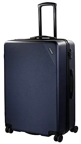 bugatti Hartschalen-Trolley Kallisto – 4 Rollen, ABS blau - Trolley aus robustem ABS mit TSA-Schloss und 4 Rollen für müheloses Reisen. Ideal für lange Reisen mit 91 l Volumen und praktischem Innenlayout.