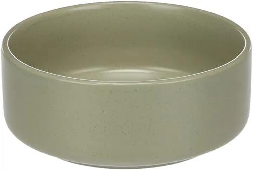 Flamingo Hundenapf Keramik – hundenapf mittelgroße Hunde – 750ml – spülmaschinenfest – rund grün