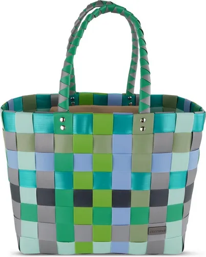 normani Einkaufskorb Flecht-Einkaufskorb mit Innentasche, 20 l