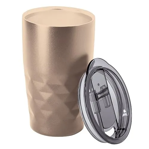 noTrash2003 Isolierbecher doppelwandig hochwertige kupferbeschichtete Isolierung Reisebecher Thermo Becher Kaffeebecher DREI (Kupfer)