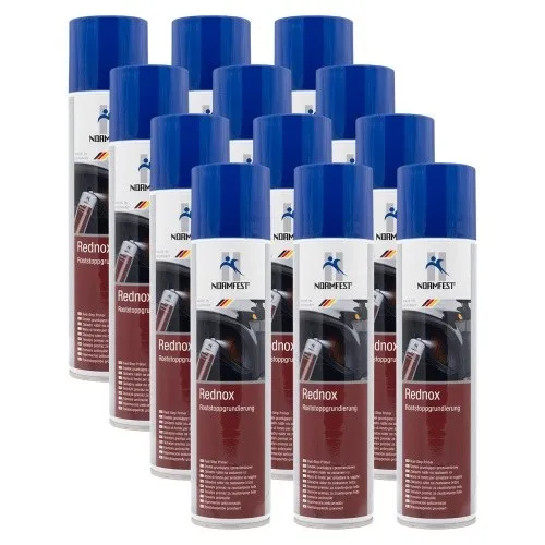 Normfest Rednox Roststopp-Grundierung Anti Rost Spray 12x 400ml