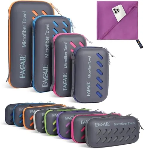 BAGAIL Mikrofaser Handtuch in lila von BAGAIL Basics