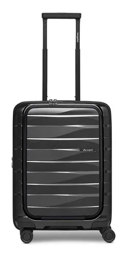 Bergpfeil Handgepäck-Trolley Travel, 4 Rollen, Polypropylen - Handgepäck-Koffer aus robustem Polypropylen mit Dehnfalte für extra Platz und speziellem Laptopfach für Geräte bis 45 cm. Ideal für unbeschwertes Reisen!