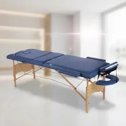 Mucola Massageliege 3 Zonen Blau - Komplett Set mit Tasche - Massageliegen für professionelle Anwendungen, inklusive Transporttasche für einfachen Transport und Kunstleder für optimalen Komfort.