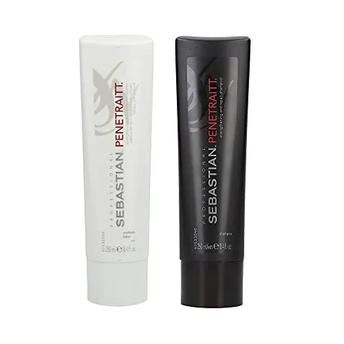 SEBASTIAN PROFESSIONAL Penetraitt Shampoo & Conditioner Set 250 ml - Reparierendes Shampoo und Conditioner für geschmeidiges Haar, ideal für strapaziertes Haar.