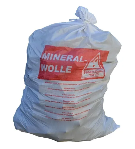 Produktbild KMF Sack Glaswolle Mineralwolle Big Bag 140x220 cm Mineralfaserabfälle