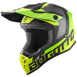 Bogotto V332 Unit Motocross Helm, gelb, Größe L für Männer - Motorradhelm mit Außenschale aus Thermoplastik, anatomisch angepasstem Helminnenraum und waschbarem Innenfutter für höchsten Komfort und Sicherheit.