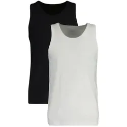 Gant Herren Tank TOP 2-Pack T-Shirt, Black/White, XL - Tops für Herren mit hohem Baumwollanteil, bequem und ideal für lässige Outfits.