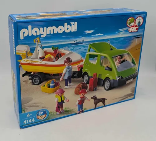 PLAYMOBIL 4144 Family Van With Boat And Trailer von PLAYMOBIL