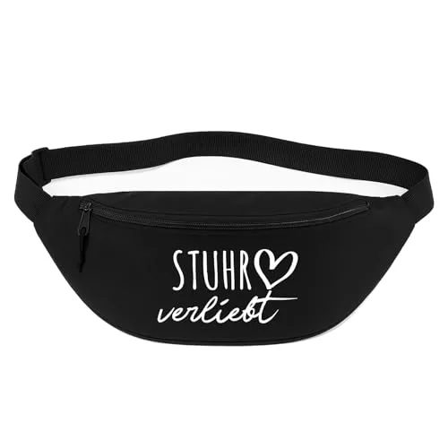 Huuraa Bauchtasche Stuhr verliebt Geschenk 2,5 Liter Black Stuhr Geschenkidee