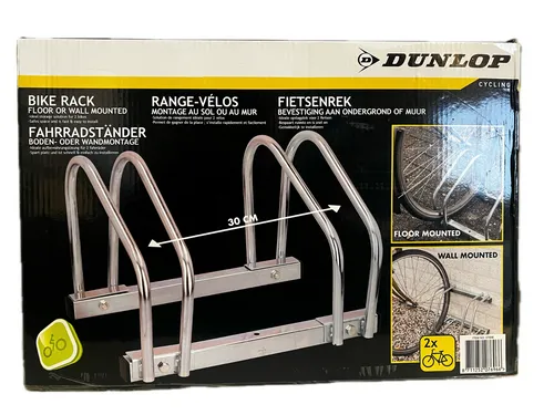 Dunlop Fahrradständer für 2 Fahrräder aus Aluminium