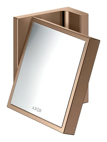 Axor Universal Rectangular Rasierspiegel - Polished Red Gold - Spiegel & Spiegelschränke, elegantes Design in poliertem Rotgold für stilvolle Badezimmer und präzise Rasur.