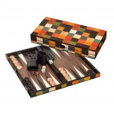 Philos-Spiele Fourni, medium, Backgammon 1168 - Gesellschaftsspiel für 2 Personen, mit hochwertiger MDF-Kassette und Magnetverschluss. Ideal für spannende Spieleabende, einfach zu erlernen und voller taktischer Herausforderungen.