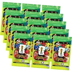 Fifa World Cup 2026 Adrenalyn XL - 15 Booster Sammelkarten - Sammle die besten Spieler der WM 2026 mit 15 Boostern (120 Karten). Erlebe beeindruckende Effekte und spannende Spielmodi. Ideal für Fans und Sammler, um das ultimative Traumteam zu erstellen!