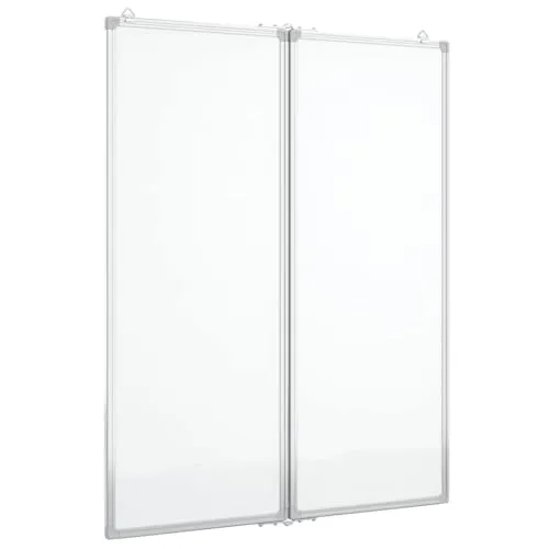 vidaXL Klappbares Magnetisches Whiteboard 80x100 cm - Präsentationstafel mit glatter, leicht zu reinigender Oberfläche und faltbarem Design, ideal für Schulen, Büros und Zuhause.