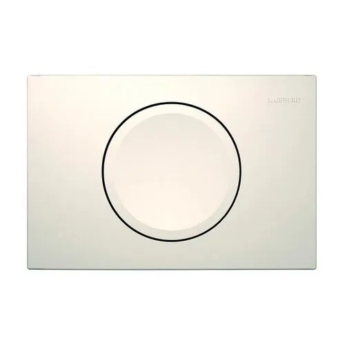 GEBERIT Betätigungsplatte Delta11 - Spül-Stopp-Spülung in Weiß-Alpin - WC-Teile & -Aufsätze mit eleganter Betätigungsplatte für effiziente Spül-Stopp-Funktion, ideal für modernes Badezimmerdesign.