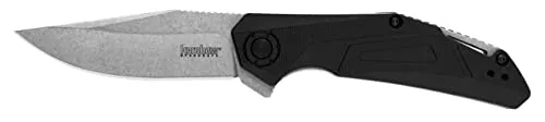 Kershaw Nockenwellen-Klappmesser, 7,6 cm Klinge mit SpeedSafe unterstützter Öffnung, Liner Lock (1370), schwarz