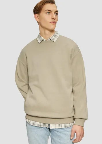 QS Sweatshirt Sweatshirt Sweatshirt mit Logo-Stickerei