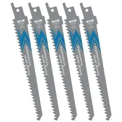 EZARC 5tlg Säbelsägeblätter Set für Holz 150mm - Schnelles Schneiden - Sonstige, ideal für präzises und schnelles Schneiden von Holz mit hoher Effizienz.
