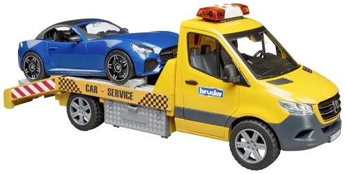 Bruder Mercedes Benz Sprinter Autotransporter L+S - Sonstige - Hochwertiger Autotransporter mit Seilwinde, ideal für kreative Spielabenteuer und Erweiterungen mit bworld Modellen.