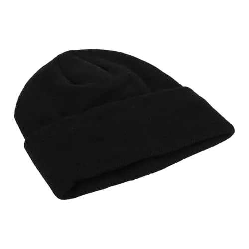Blackrock Black Woolly Beanie Hat mit Thinsulate Futter für maximale Wärme